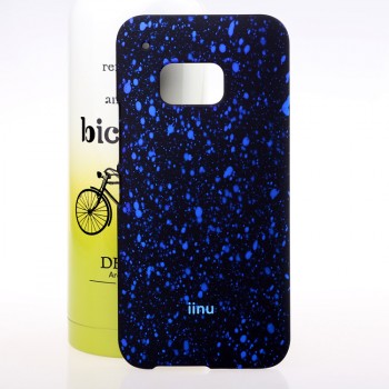 Пластиковый матовый дизайнерский чехол с голографическим принтом Звезды для HTC One M9