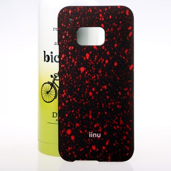 Пластиковый матовый дизайнерский чехол с голографическим принтом Звезды для HTC One M9 Красный