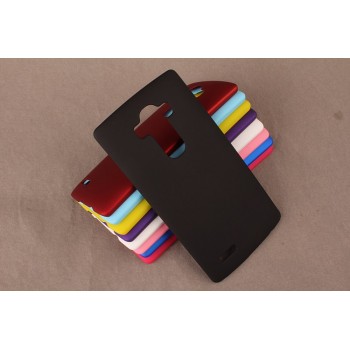 Пластиковый матовый непрозрачный чехол для LG G4 Черный
