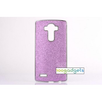 Дизайнерский поликарбонатный чехол с текстурным покрытием Золото для LG G4 Фиолетовый