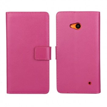Чехол портмоне подставка с защелкой для Microsoft Lumia 640 Пурпурный