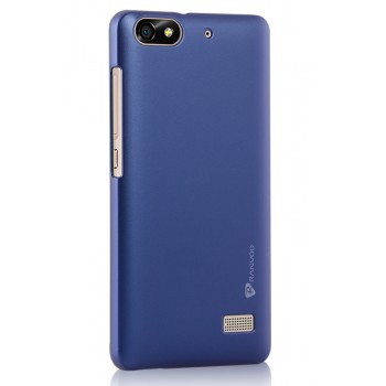 Пластиковый матовый металлик чехол для Huawei Honor 4C Синий