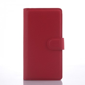 Чехол портмоне подставка с магнитной защелкой для LG Magna Красный