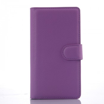 Чехол портмоне подставка с магнитной защелкой для LG Magna Фиолетовый