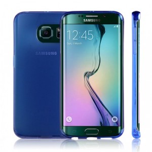 Силиконовый матовый полупрозрачный чехол для Samsung Galaxy S6 Edge
