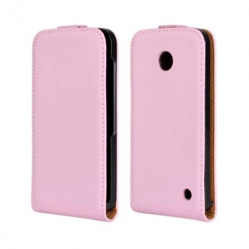 Чехол вертикальная книжка на пластиковой основе для Nokia Lumia 630/635 Розовый