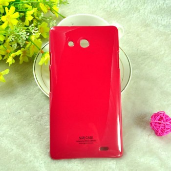Пластиковый непрозрачный чехол для Huawei Ascend Mate Красный