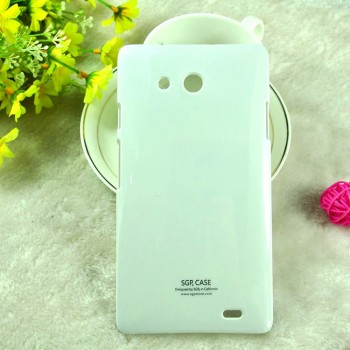 Пластиковый непрозрачный чехол для Huawei Ascend Mate Белый
