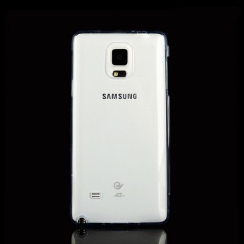 Двухмодульный силиконовый чехол горизонтальная книжка с транспарентной акриловой смарт крышкой для Samsung Galaxy Note 4 Белый