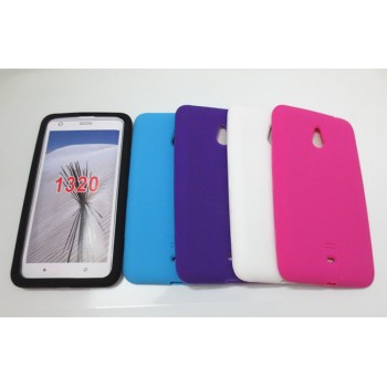 Силиконовый матовый непрозрачный чехол для Nokia Lumia 1320