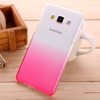 Пластиковый градиентный полупрозрачный чехол для Samsung Galaxy A5 Пурпурный