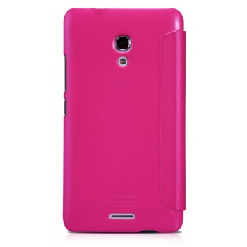 Чехол смарт-флип с активным окном Huawei Ascend Mate 2 Розовый