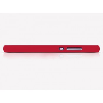 Пластиковый матовый нескользящий премиум чехол для Huawei P8 Lite Красный