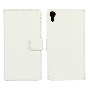 Чехол портмоне подставка с защелкой для Sony Xperia Z3+ Белый