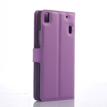 Чехол портмоне подставка с защелкой для Lenovo A7000 Фиолетовый