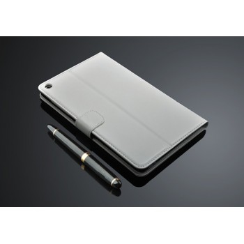Кожаный чехол подставка с внутренними отсеками для карт для Huawei MediaPad T1 8.0 Белый