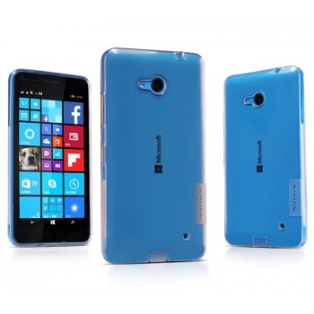 Силиконовый матовый полупрозрачный чехол с усиленными углами для Microsoft Lumia 640