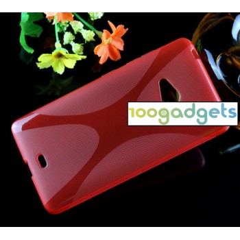 Силиконовый X чехол для Microsoft Lumia 540 Красный