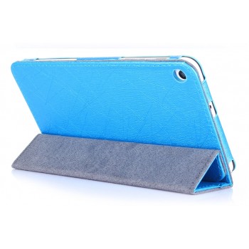 Текстурный сегментарный чехол подставка с рамочной защитой для Huawei MediaPad T1 7.0/T2 7.0 Голубой