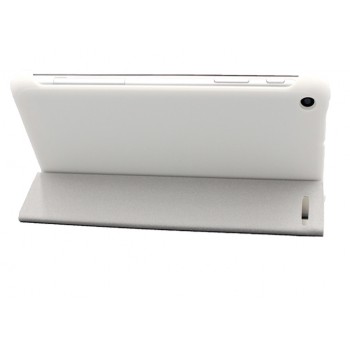 Чехол флип подставка сегментарный на пластиковой основе для Huawei MediaPad T1 7.0/T2 7.0 Белый
