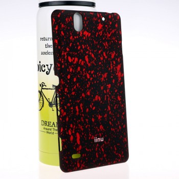 Пластиковый матовый дизайнерский чехол с голографическим принтом Звезды для Sony Xperia C4 Красный