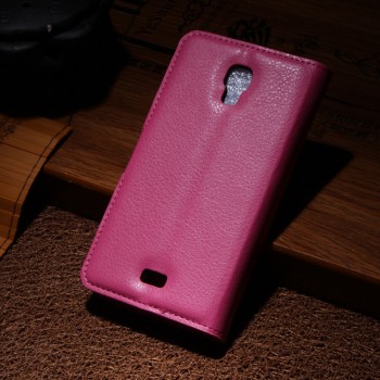 Чехол портмоне подставка с защелкой для Explay Vega Пурпурный