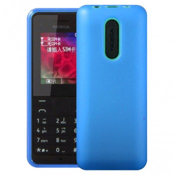 Силиконовый матовый непрозрачный чехол для Nokia 105