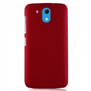 Пластиковый матовый непрозрачный чехол для HTC Desire 526 Красный