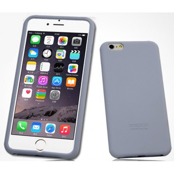 Силиконовый матовый софт-тач премиум чехол для Iphone 6 Plus Серый