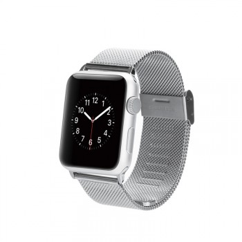 Сетчатый мелкозернистый браслет из нержавеющей гипоаллергенной стали для Apple Watch 38мм