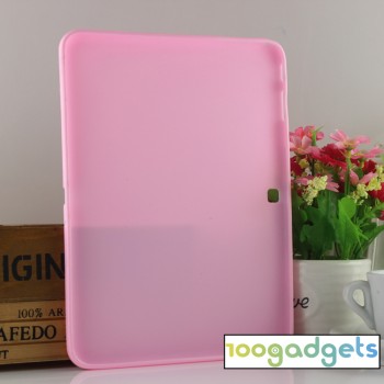 Силиконовый матовый чехол для Samsung Galaxy Tab 4 10.1 Розовый