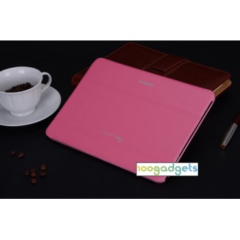 Чехол флип подставка сегментарный для Samsung Galaxy Tab 4 10.1 Розовый