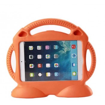 Антиударный силиконовый детский чехол подставка с ручкой для Ipad Air 2 Оранжевый