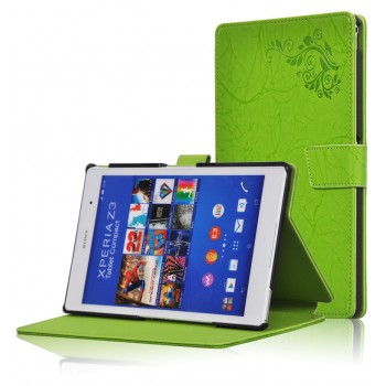 Чехол подставка текстурный для Sony Xperia Z3 Tablet Compact Зеленый