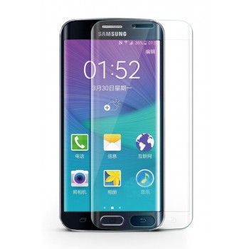 Ультратонкая износоустойчивая сколостойкая олеофобная защитная объемная стеклянная панель на плоскую и изогнутые поверхности экрана для Samsung Galaxy S6 Edge Plus