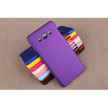 Пластиковый матовый непрозрачный чехол для Samsung Galaxy A5 Фиолетовый