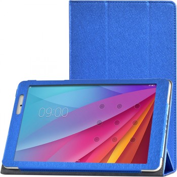 Сегментарный чехол книжка подставка с рамочной защитой экрана текстура Золото для Huawei MediaPad T2 10.0 Pro Синий