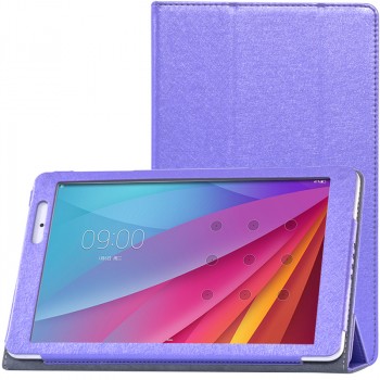 Сегментарный чехол книжка подставка с рамочной защитой экрана текстура Золото для Huawei MediaPad T2 10.0 Pro Фиолетовый