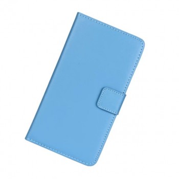 Чехол портмоне подставка на пластиковой основе на магнитной защелке для Sony Xperia XA Голубой