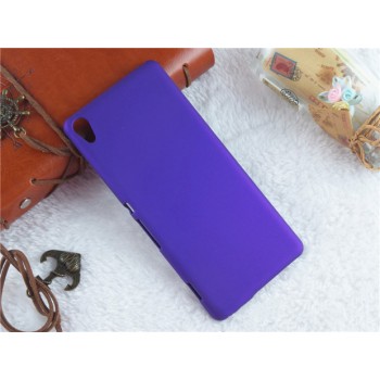 Пластиковый непрозрачный матовый чехол для Sony Xperia XA Фиолетовый