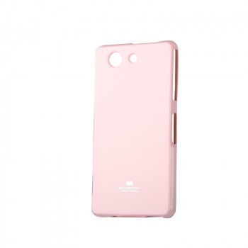 Силиконовый непрозрачный чехол для Sony Xperia Z3 Compact  Розовый