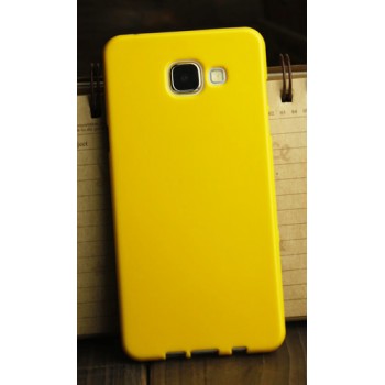 Силиконовый глянцевый непрозрачный чехол для Samsung Galaxy A3 (2016) Желтый