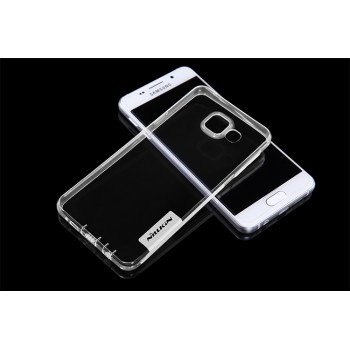 Силиконовый матовый полупрозрачный чехол с улучшенной защитой элементов корпуса (заглушки) для Samsung Galaxy A3 (2016)  Белый