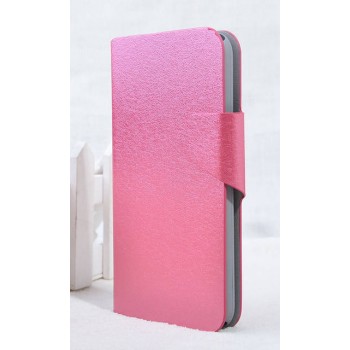 Чехол горизонтальная книжка подставка на пластиковой основе с отсеком для карт на магнитной защелке для Samsung Galaxy Core 2 Розовый