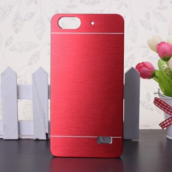 Пластиковый непрозрачный матовый чехол текстура Металл для Huawei Honor 4C  Красный