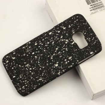 Пластиковый непрозрачный матовый чехол с голографическим принтом Звезды для Samsung Galaxy S6 Edge 
