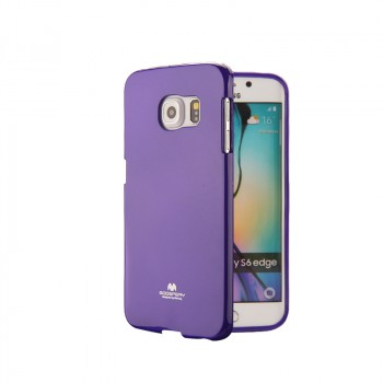Силиконовый непрозрачный чехол для Samsung Galaxy S6 Edge  Фиолетовый