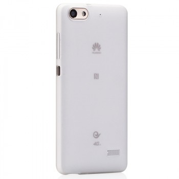 Силиконовый матовый полупрозрачный чехол для Huawei Honor 4C Белый