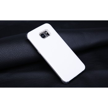 Чехол накладка текстурная отделка Кожа для Samsung Galaxy S7 Белый