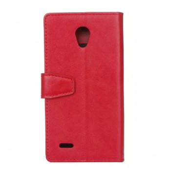 Чехол портмоне подставка на силиконовой основе на магнитной защелке для Alcatel OneTouch Go Play  Красный